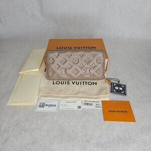 Louis Vuitton Coussin Empriente Tan Zippy Long Wallet with Box